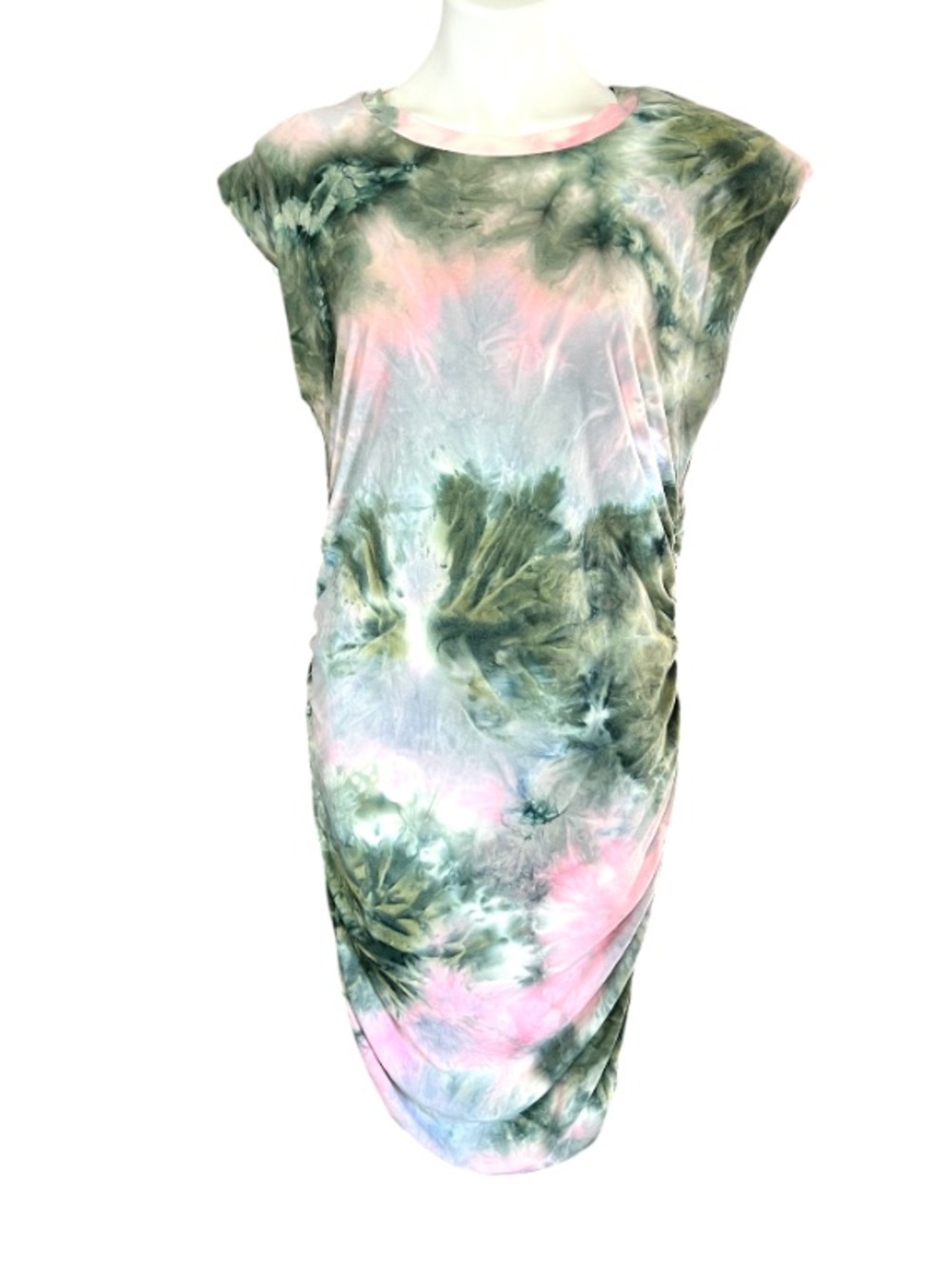 No Boundaries Tie Dye Ruched Bodycon Dress Women’s 2X (19) Y2K